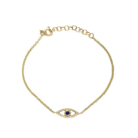 Diamond & Sapphire Eye Bracelet