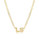 Initial Curb Chain Choker Necklace  14K Yellow Gold Chain: 14" Length Letter: 10MM Diameter  Please allow up to 4 weeks for delivery.