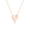 Heart Necklace • 14k rose gold  • Heart: 1" Length X 0.75" Width  • 18" long adjustable - No Engraving