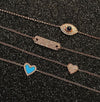 Pave Diamond Heart Chain Bracelet  14K Yellow Gold 0.10 Diamond Carat Weight Heart: 0.25" Wide Chain: 6-7" Long