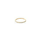 Baguette Diamond Band Ring  14K Yellow Gold 0.12 Diamond Carat Weight