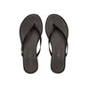 Matte Black Flip Flop Shoes   • Leather Upper & Soles • Rubber Outsole